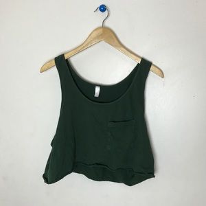 American Apparel Cropped Flowy Tank