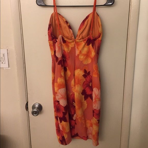 Floral Orange Dress - Picture 2 of 4