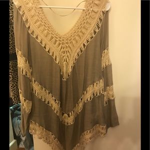 Reduced $$ Boho Festival top XXL light breezy $10