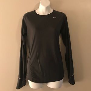 Grey Nike Dri-Fit Running Top