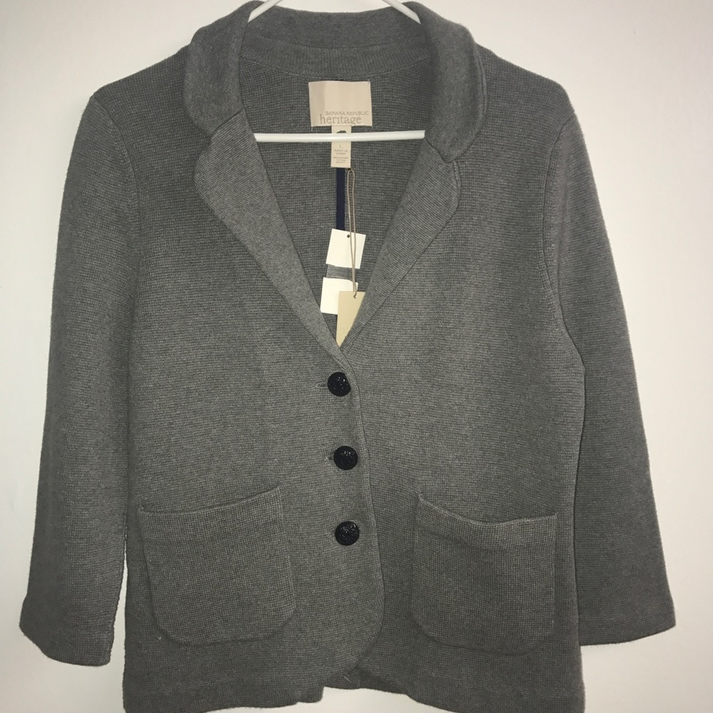 NEW! Banana Republic Organic Cotton Blazer