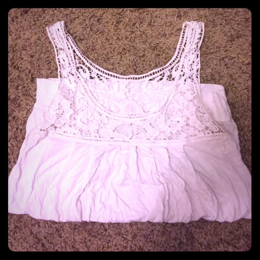 White dressy tank top
