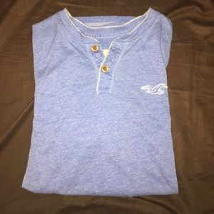 Men's Hollister Light Blue Shirt, Size Large