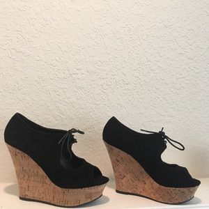 Black wedges from Shoedazzle