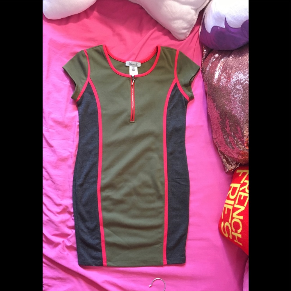 Elisa B color-block dress
