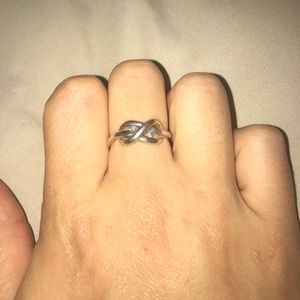 Zales Infinity ring-size 7.5-8- 9.25 silver