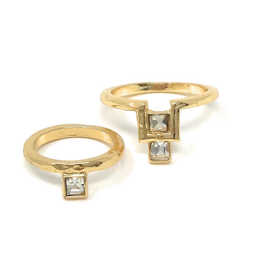 The2Bandits Gold Taos Ring Set.