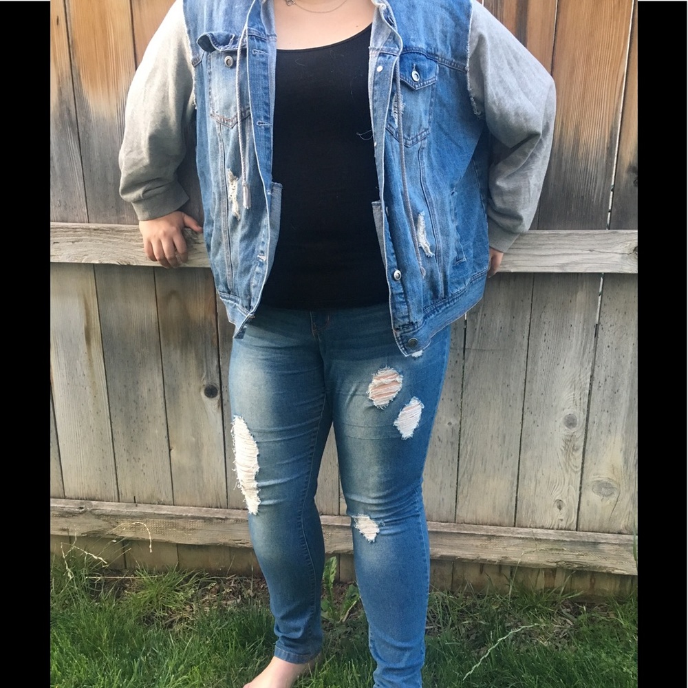 Hooded Denim Jacket