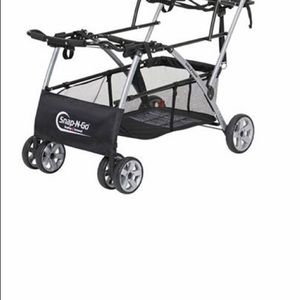 Double stroller with car seats