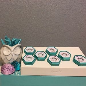 Limited edition Mint green origami owl faces