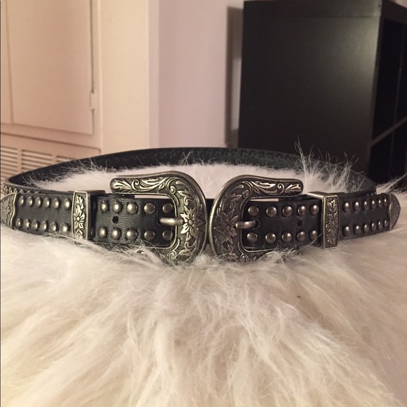 American Vintage Accessories - Double buckle black belt