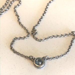 Tiffany Elsa Peretti 16" Necklace - Aquamarine