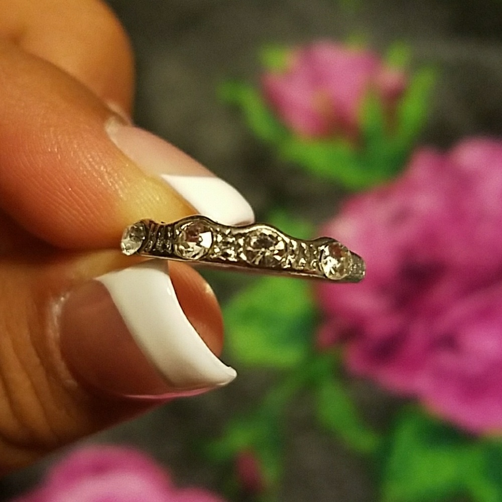 🌹Silver diamond ring - Picture 4 of 7