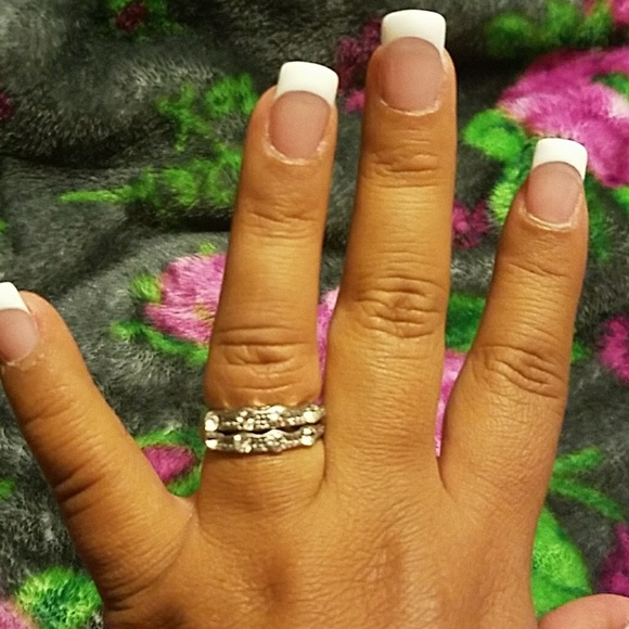 🌹Silver diamond ring - Picture 5 of 7