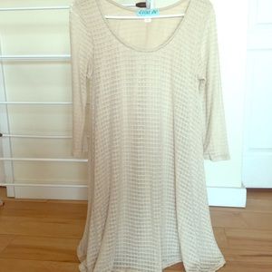 Soft Cream Swing Dress