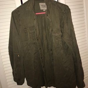 Army green flannel