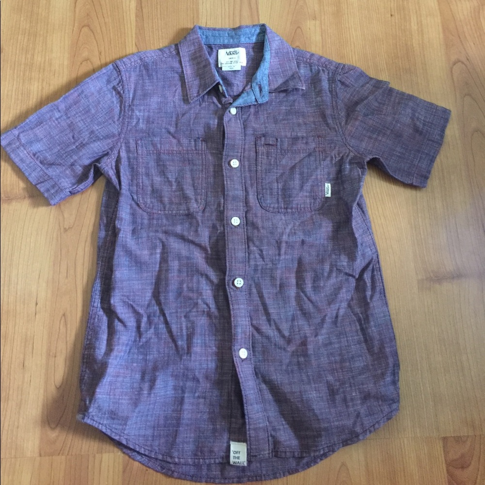 Boys woven button down shirt