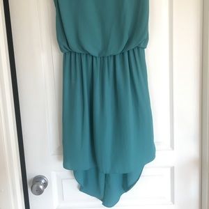 Hi-Lo Teal Dress