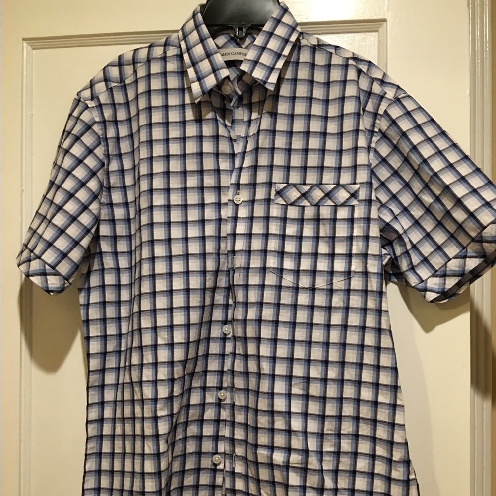 James Campbell button down short sleeves shirt