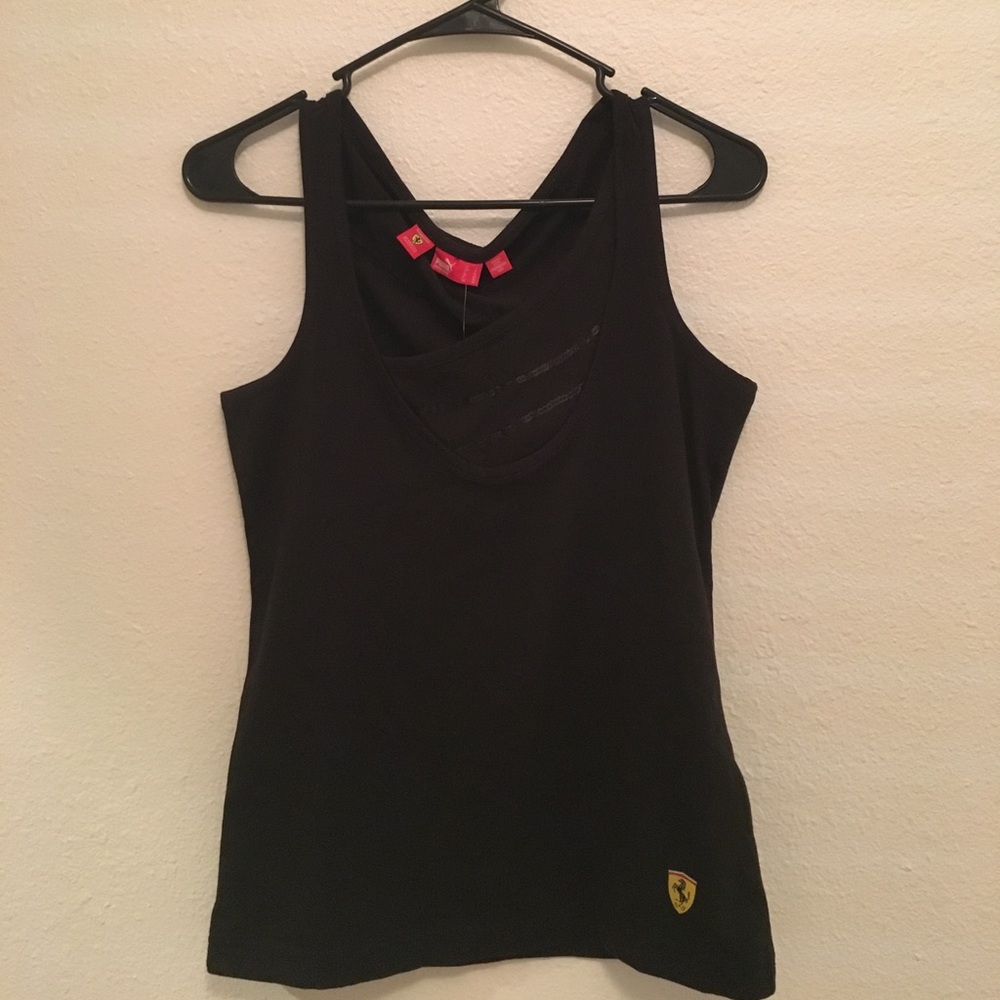 Black tank top