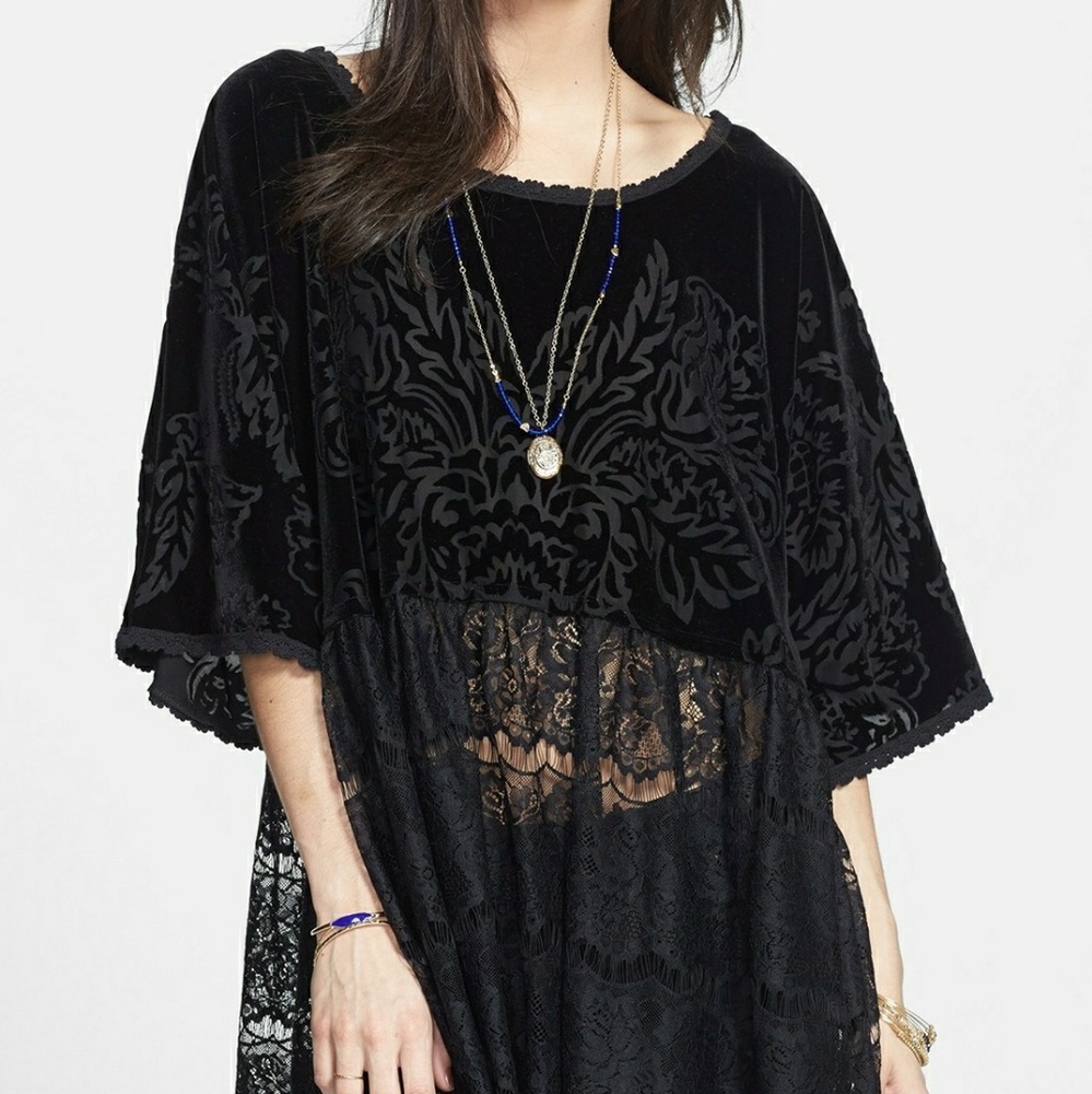 Free People Fortune Teller 2 Black Velvet - M