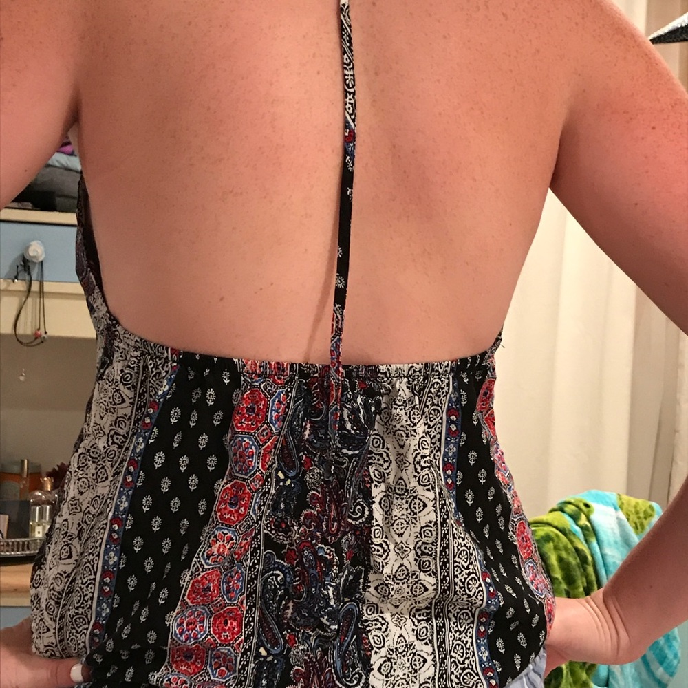 Halter Pattern Tank Top - image 2