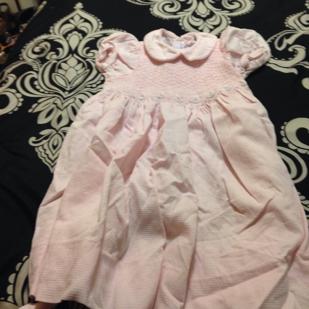 Beautiful Pink Smock Dress