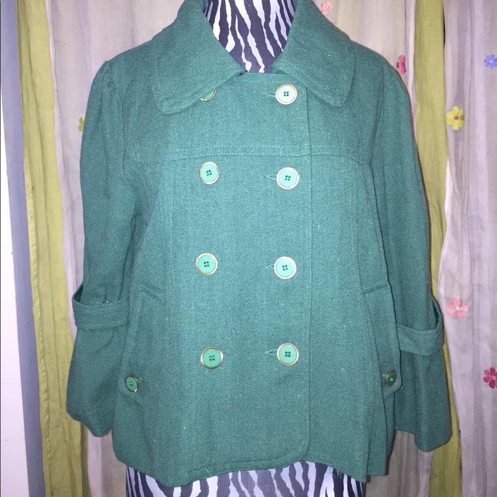 🔥SALE🔥Double Breasted Green Jacket
