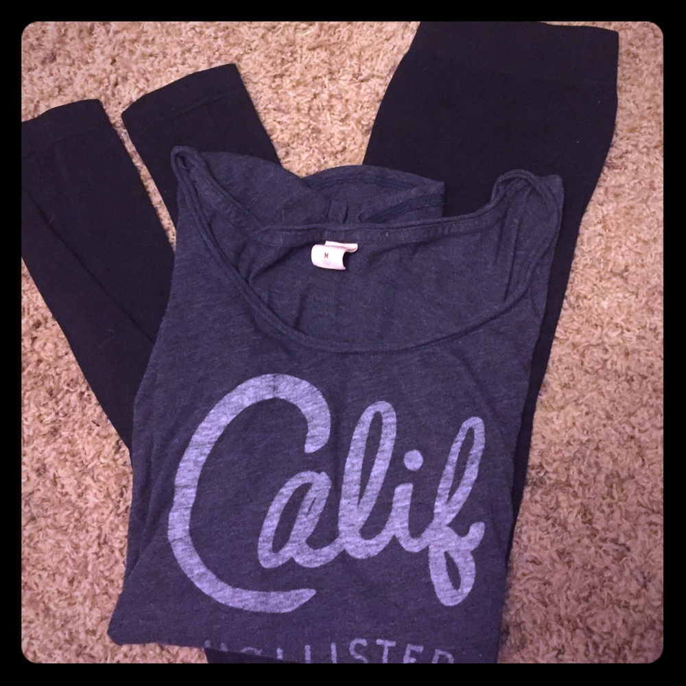 Dark grey hollister shirt