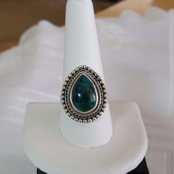 Jewelry - Australian Chrysocolla Ring in Sterling Silver