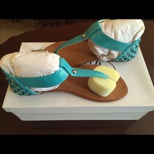 Sandal in turquoise
