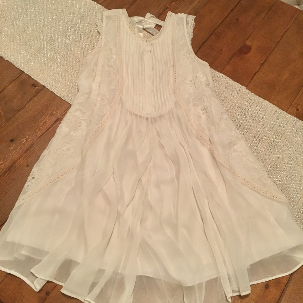 Anthropologie chiffon baby doll dress