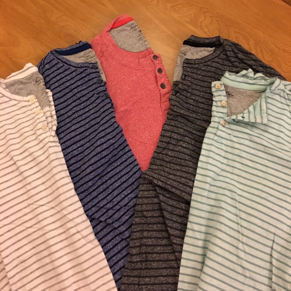 Tasso Elba ISLAND Henley T-Shirts