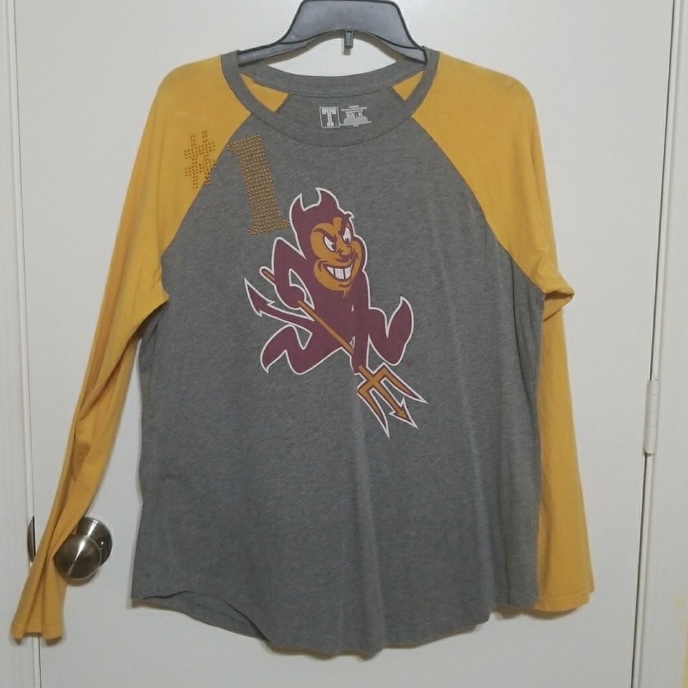 ASU Long Sleeve 2 tone shirt