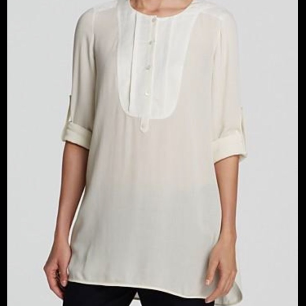 Vince White Linen Tunic