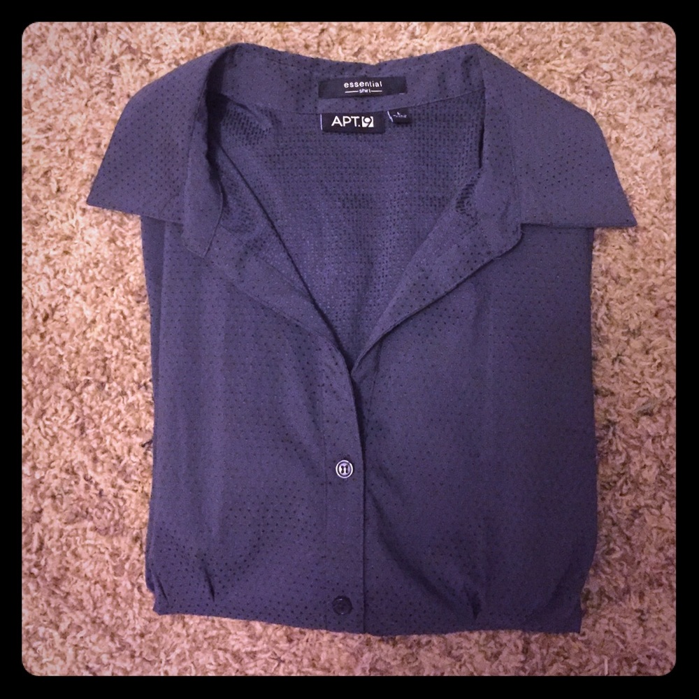 Dark grey button up