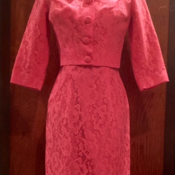 Rare SYLVIA ANN 1950's Dress & Matching Jacket Set - Picture 7 of 9