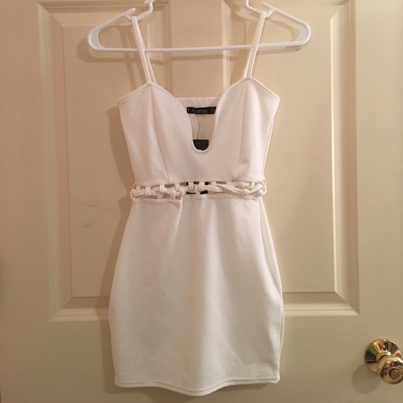 ✨6xHP✨ Boohoo Stacey strappy waist detail bodycon - Picture 4 of 7