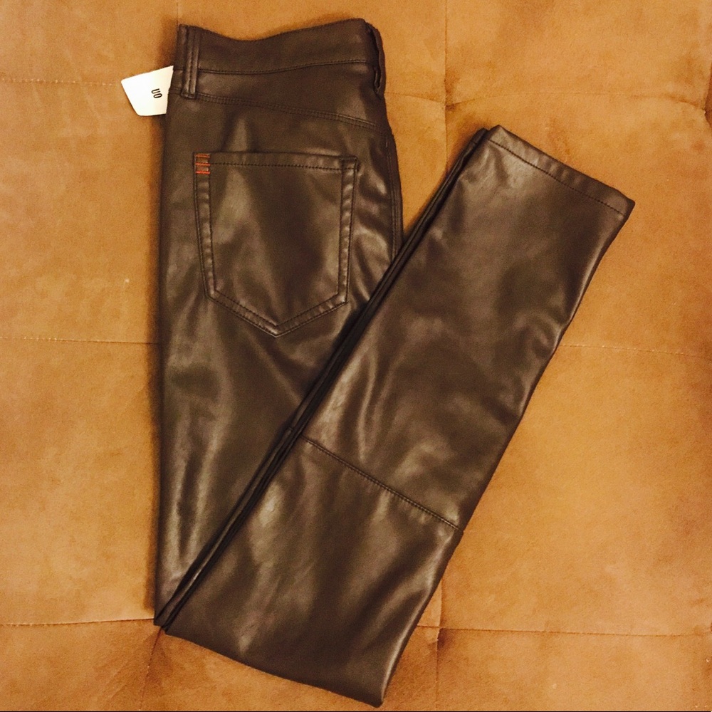 + BRAND NEW Skinny Vegan leather pants