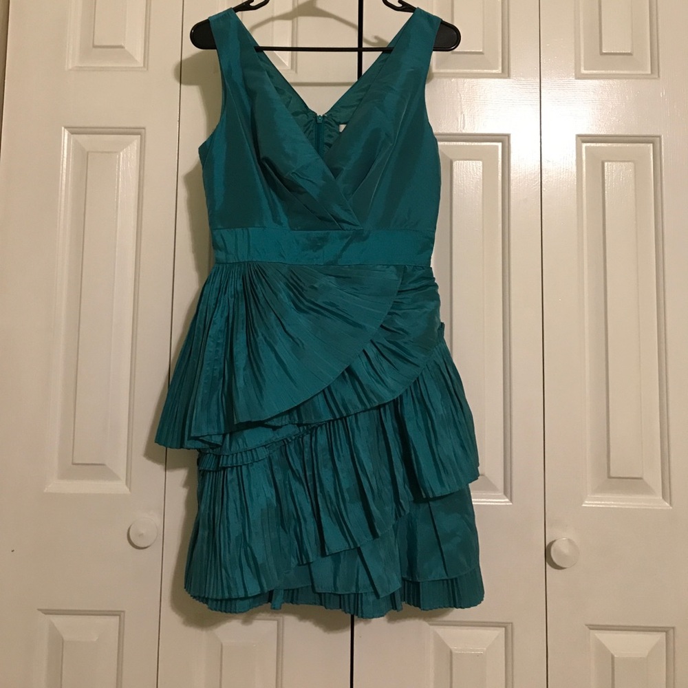Teal party dress