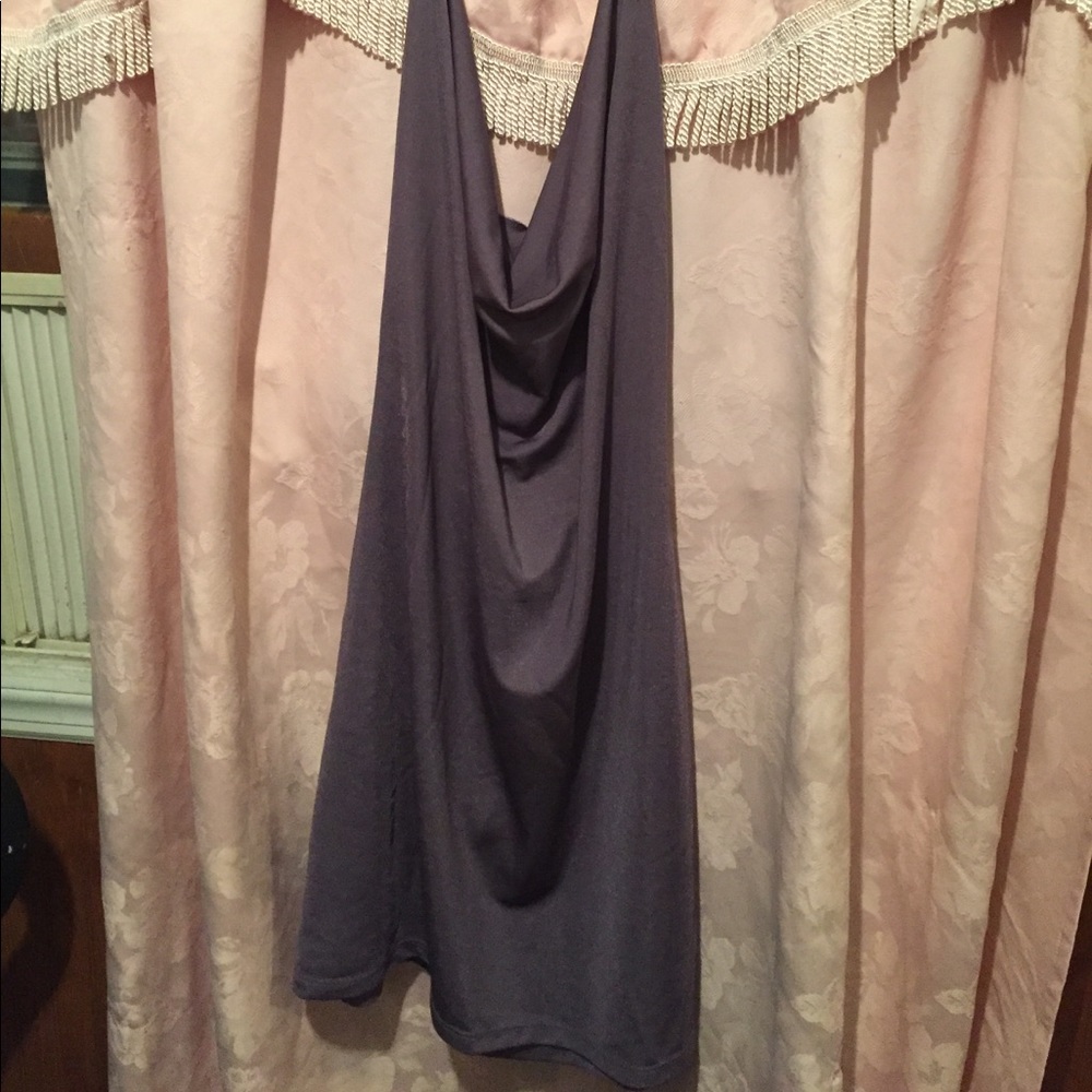 Open Back Lavender Dress