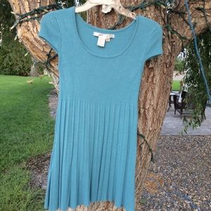Studio m blue sweater shirt dress