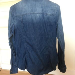 Denim Chambray Button Up Shirt