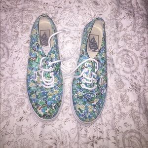 Floral low top Vans
