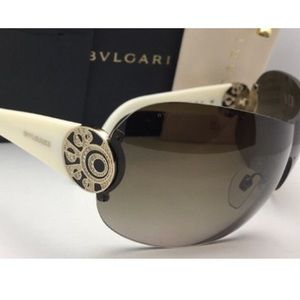 Bvlgari gold and ivory studded sunglasses