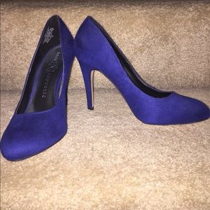 Royal blue heels