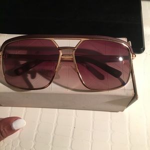 Burgundy Dior sunglasses