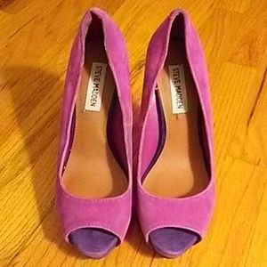 Steve madden pink and purple heels