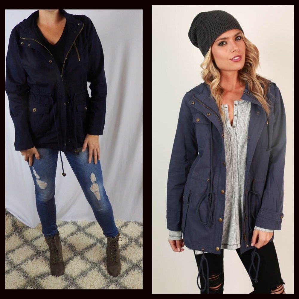 AFTER XMAS SALE 🎄Navy Utility Jacket - Picture 3 of 3