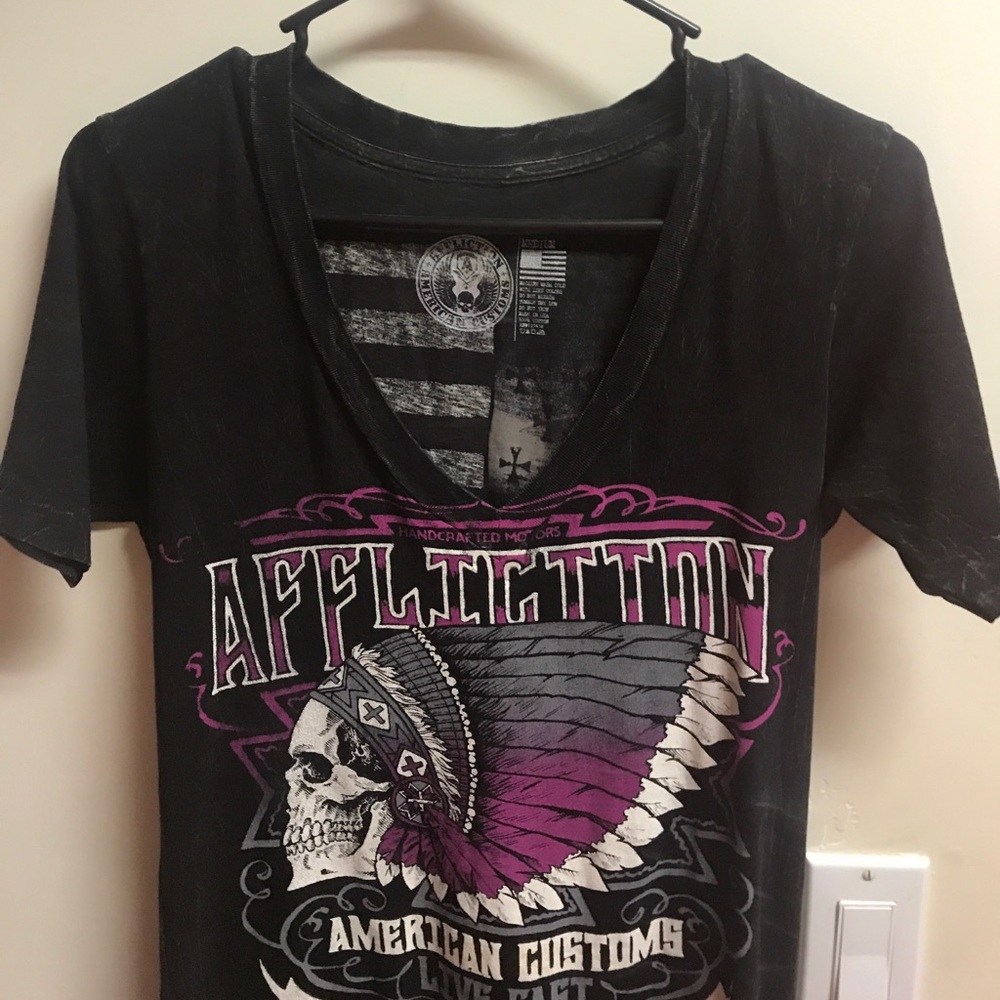Affliction Tee American Custom Live Fast